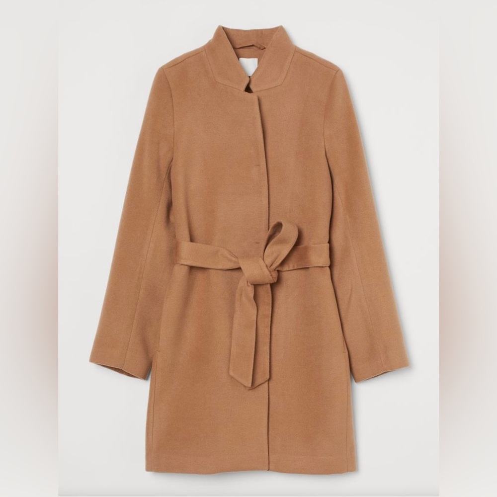 H&M Tie belt coat